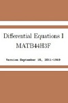 Differential Equations I MATB44H3F